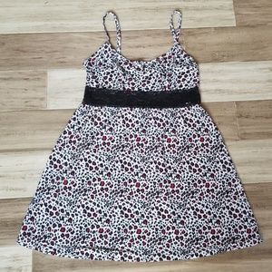 Jasmine & Ginger Leopard and Lace Trim Chemise